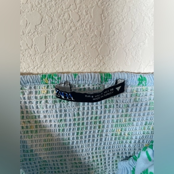 Zara Daisy Floral Linen Crop Top - Picture 4 of 6